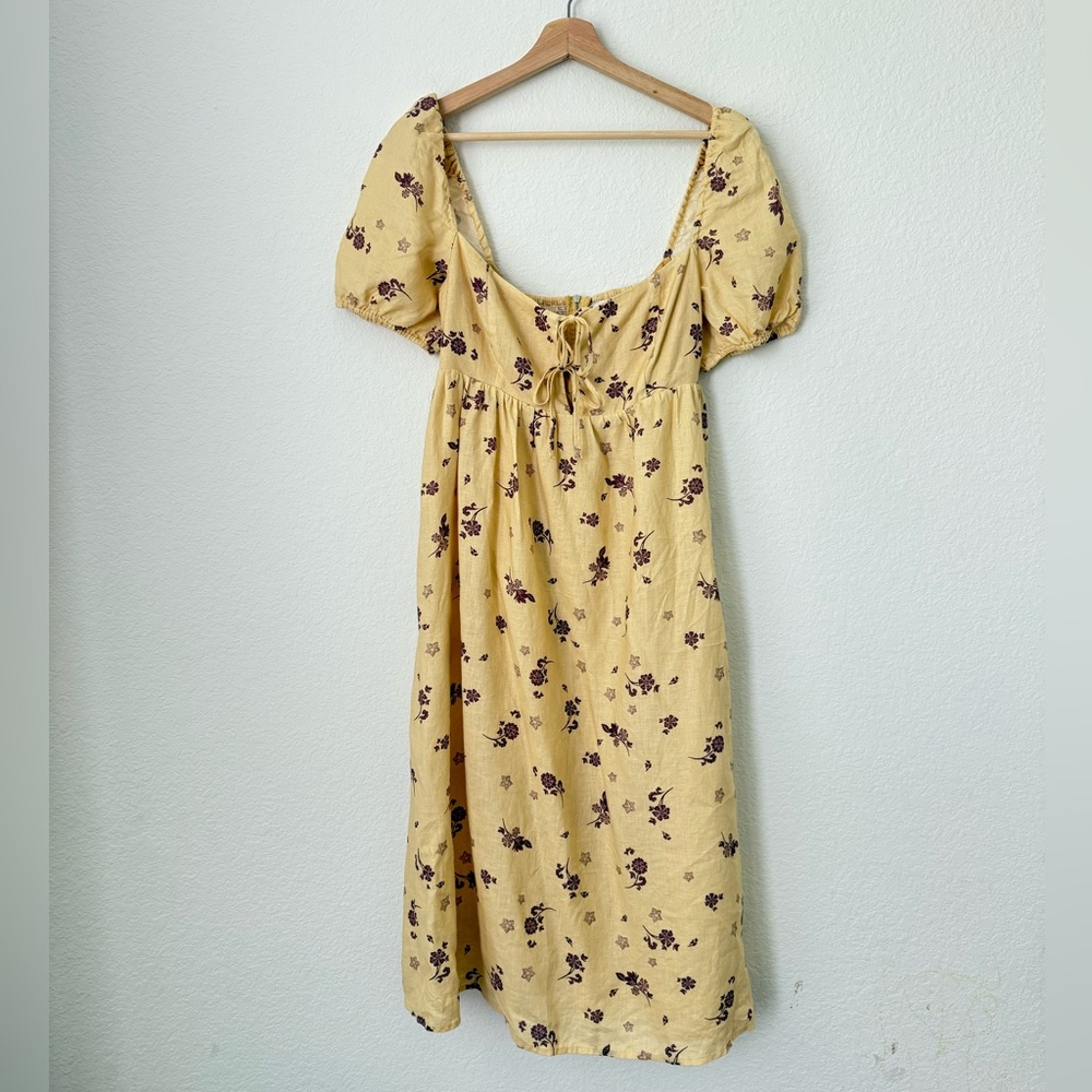Aritzia Wilfred Rowena Linen Floral Dress - Picture 5 of 11